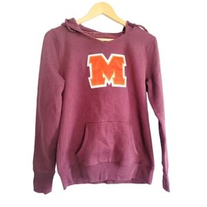 Jansport Hooded Sweatshirt Burgundy Eggplant Monogrammed M Size Women's Medium